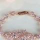 ATHENA Rose Gold Crystal Bridal Bracelet