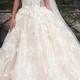 Fantastic Tulle Bateau Neckline Ball Gown Wedding Dresses With Lace WD185