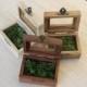 Ring bearer box: Wedding ring box personalized - Rustic wedding - Wooden ring box - Garden wedding