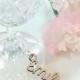 Wooden Wedding Place Name Keyring, Wooden Wine Glass Charm, Wedding Place Setting, Name Place Setting, Wedding Place Cards