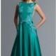 Green Embellished Long Gown by Saboroma - Color Your Classy Wardrobe