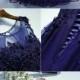 Navy Blue Lace Tulle Long Prom Dress A Line Sleeveless - $118 #MYX18019 - SheProm.com