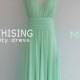 Maxi Mint Infinity Dress Bridesmaid Dress Prom Dress Convertible Dress Wrap Dress