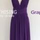 Maxi Grape Infinity Dress Bridesmaid Dress Prom Dress Convertible Dress Wrap Dress