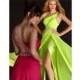 Flash by MacDuggal Sparkling One Shoulder Prom Dress 6195L - Brand Prom Dresses