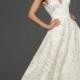 Matthew Christopher Suzanna Allover Lace Gown 