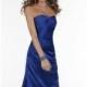 Pleated Strapless Dress by Christina Wu Occasions - Color Your Classy Wardrobe