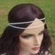 Double Rhinestone Headband, Bohemian Bride, Halo, Bridal Crystal Headband, Bridal Headband, Bridesmaides Piece, Bridal Chain Headband