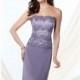 Silky Crepe Gown by Mon Cheri Montage 214942 - Bonny Evening Dresses Online 
