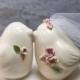 Love Birds with Bouquet and Matching Boutonnière