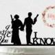 Star Wars Cake Topper. Han and Leia Cake Topper. I Love You, I Know Cake Topper. Personalized Cake Topper. Custom Wedding Cake Topper.