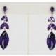 Helens Heart Earrings JE-E5073-S-Purple Helen's Heart Earrings - Rich Your Wedding Day