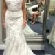 Mermaid Sweetheart Sweep Train Wedding Dress With Beading