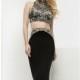 Black Beaded Two-Piece Gown by Jasz Couture - Color Your Classy Wardrobe