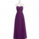 Grape Azazie Mavis - Floor Length Sweetheart Tulle Back Zip Dress - Simple Bridesmaid Dresses & Easy Wedding Dresses