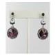 Helens Heart Earrings JE-X005506-Silver-Purple Helen's Heart Earrings - Rich Your Wedding Day