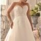 Embellished Strapless A Line Gown by Julietta by Mori Lee - Color Your Classy Wardrobe