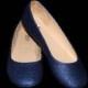 Wedding shoes Dark Blue wedding shoes Blue shoes navy flats blue flat shoes bridal shoes blue shoes custom shoes glitter shoes