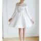 Honor for Stone Fox Bride - Spring 2017 - Knee-Length A-Line Dress with Long Sleeves - Stunning Cheap Wedding Dresses