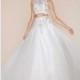 Powder Blue Mac Duggal 65848H - 2-piece Ball Gowns Sleeveless Long Dress - Customize Your Prom Dress