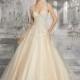 Morilee 8190 Mahala Tank Lace A-Line Wedding Dress - Crazy Sale Bridal Dresses