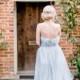 Romantic Floral Bridal Inspiration With Blue Tulle Gown By Kathryn Hopkins Photography