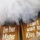 Groom Wedding Shoe Decals ~ Unique Wedding Photography Prop ~ Bridal Shower Gift  ~ I'm Her Mister ~ I Can't Wait to Kiss Her ~ Sticker