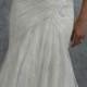 Strapless Allover Lace Draped Bodice Wedding Dress - Sophia Tolli Y21754