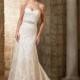 Glamorous Tulle Sweetheart Neckline A-line Wedding Dress With Beaded Lace Appliques - overpinks.com