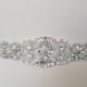 Wedding Belt, Bridal Belt, Sash Belt, Crystal Rhinestone & Off White Pearls  - Style B200599C