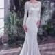Fantastic Lace Bateau Neckline Mermaid Wedding Dresses - overpinks.com