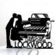Personalized Wedding Cake Topper - Pick up Truck Tailgate Kiss wedding with your last name and wedding date