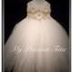 Flower Girl Dress - Ivory Tutu Dress - Ivory Flower Girl Dress - Tutu Flower Girl Dress -Girls Ivory Wedding dress - Hand-made Beautiful Dresses
