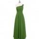 Moss Azazie Hermoine - Floor Length Strap Detail One Shoulder Chiffon Dress - Simple Bridesmaid Dresses & Easy Wedding Dresses