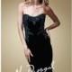 Embellished Strapless Velvet Gown by Mac Duggal Couture 78898D - Bonny Evening Dresses Online 