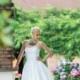 Eyelet Wedding Dress, Tea Length or Short, JULEP, White Cotton - Hand-made Beautiful Dresses