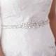Crystal Wedding Belt Sash, Bridal Sash, Wedding Dress Belt, Bridal Belt, Bridal Gown Belt, Silver Crystal Bride Belt- Style 786