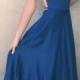 2018 Straps Navy Blue Long Prom Dress, Simple Long Prom Dress, Party Dress