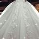 Fascinating Tulle Sweetheart Neckline Ball Gown Wedding Dress With Beaded Lace Appliques