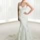 Elegant Tulle Halter Neckline Natural Waistline Mermaid Wedding Dress With Lace Appliques - overpinks.com