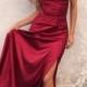 Charming Long Red Sexy Prom Dress, Fashion Slit Spaghetti Straps Evening Dresses, Party Dress, PD0318