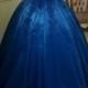 New Fashions Ball Gown Lace Prom Dresses Formal Dress Satin Prom Dresses Sexy Royal Blue Evening Gowns G383 From MeetBeauty