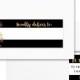 "Mady" Black   White Stripe Envelope Wrap Address Labels