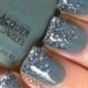 40 Grey Nail Styles With Glitter You Will Fall In Love With