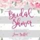 Floral Bridal Shower Invitation Florals And Stripes Custom Bridal Shower Invite Floral Bridal Invite Printed Bridal Shower Invite DIY - Jenn
