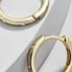 Oro 18K Gold Plated Huggie Hoop Earrings