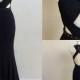 Mermaid Prom Dress Simple Modest African Black Cheap Long Prom Dress # VB1370