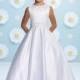Joan Calabrese for Mon Cheri 116374 Flower Girls Satin Dress - Brand Prom Dresses