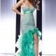 Emerald Swirl Panoply 14561 - Crystals High Slit Sequin Dress - Customize Your Prom Dress