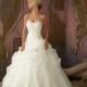 Mori Lee 1858 Organza Ball Gown Wedding Dress. In Stock. Size 6. - Crazy Sale Bridal Dresses